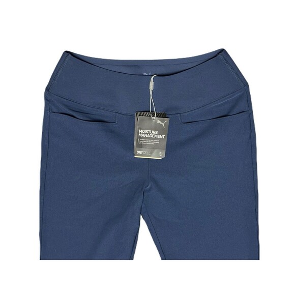 NEW Puma Womens Size XS Blue Pull On PWRSHAPE Golf Pants Ankle Length $80 UPF50+ - Picture 4 of 10